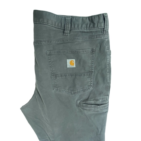 Carhartt Pants Gray Relaxed Fit Canvas Mens 40X32 - Picture 8 of 13
